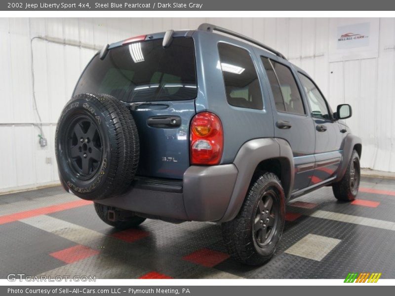 Steel Blue Pearlcoat / Dark Slate Gray 2002 Jeep Liberty Sport 4x4