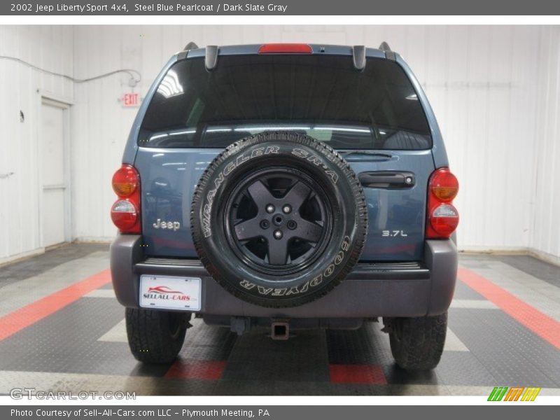 Steel Blue Pearlcoat / Dark Slate Gray 2002 Jeep Liberty Sport 4x4