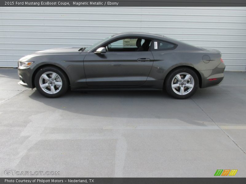 Magnetic Metallic / Ebony 2015 Ford Mustang EcoBoost Coupe
