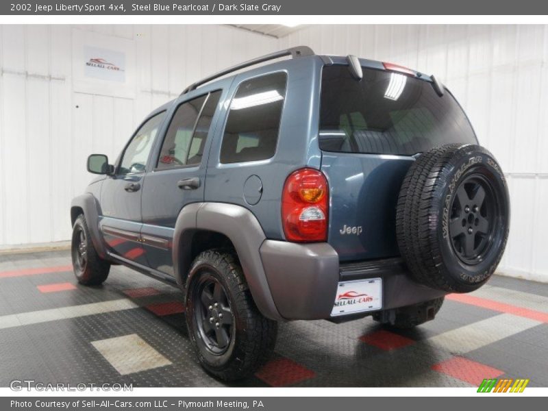 Steel Blue Pearlcoat / Dark Slate Gray 2002 Jeep Liberty Sport 4x4