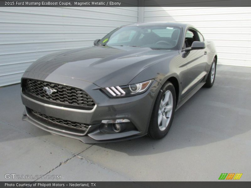 Magnetic Metallic / Ebony 2015 Ford Mustang EcoBoost Coupe
