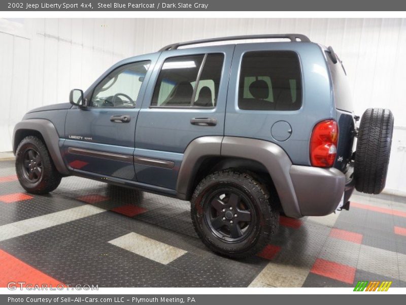 Steel Blue Pearlcoat / Dark Slate Gray 2002 Jeep Liberty Sport 4x4