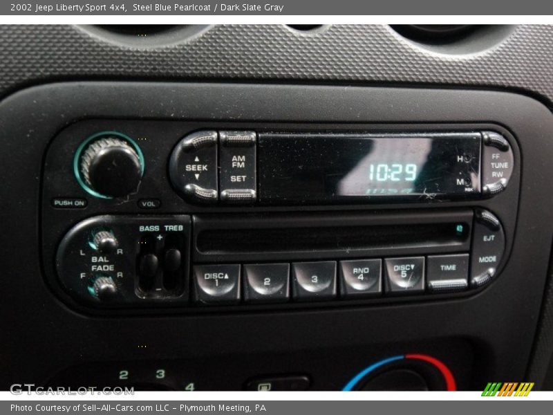 Steel Blue Pearlcoat / Dark Slate Gray 2002 Jeep Liberty Sport 4x4
