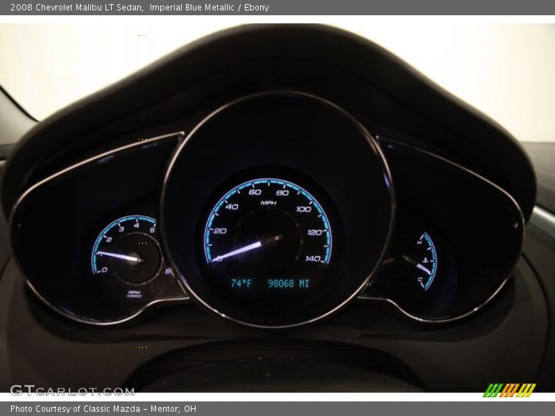 Imperial Blue Metallic / Ebony 2008 Chevrolet Malibu LT Sedan