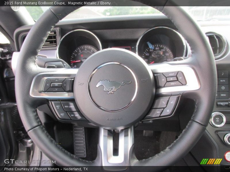 Magnetic Metallic / Ebony 2015 Ford Mustang EcoBoost Coupe