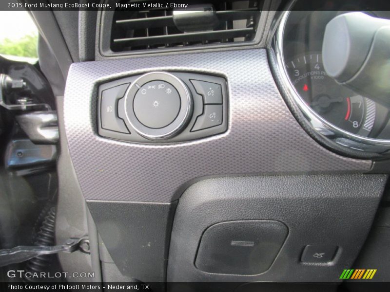 Magnetic Metallic / Ebony 2015 Ford Mustang EcoBoost Coupe