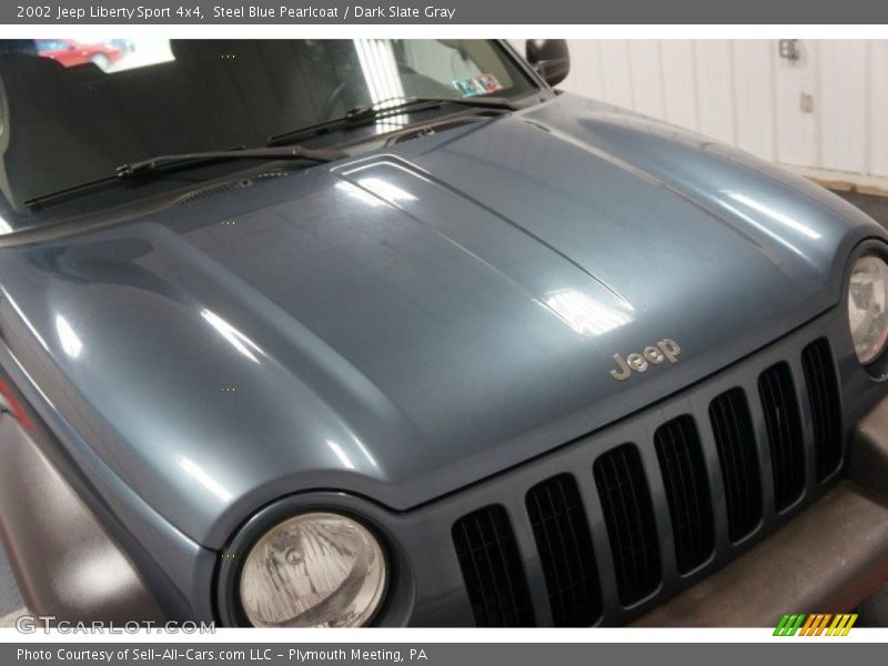 Steel Blue Pearlcoat / Dark Slate Gray 2002 Jeep Liberty Sport 4x4