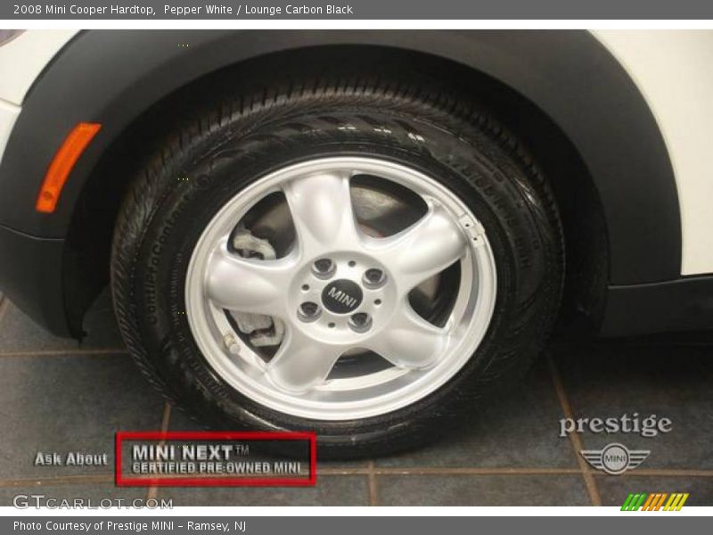 Pepper White / Lounge Carbon Black 2008 Mini Cooper Hardtop