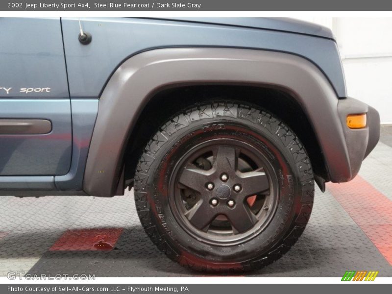 Steel Blue Pearlcoat / Dark Slate Gray 2002 Jeep Liberty Sport 4x4