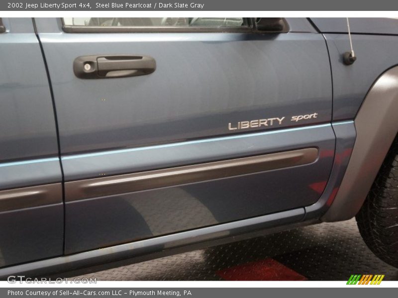 Steel Blue Pearlcoat / Dark Slate Gray 2002 Jeep Liberty Sport 4x4