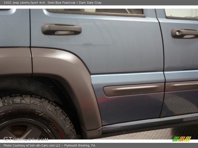 Steel Blue Pearlcoat / Dark Slate Gray 2002 Jeep Liberty Sport 4x4