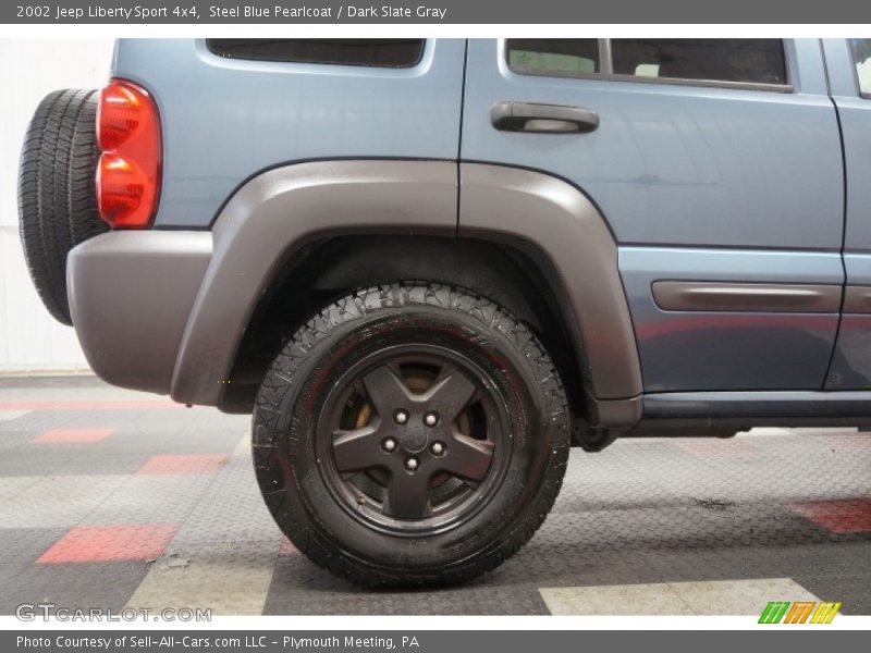 Steel Blue Pearlcoat / Dark Slate Gray 2002 Jeep Liberty Sport 4x4
