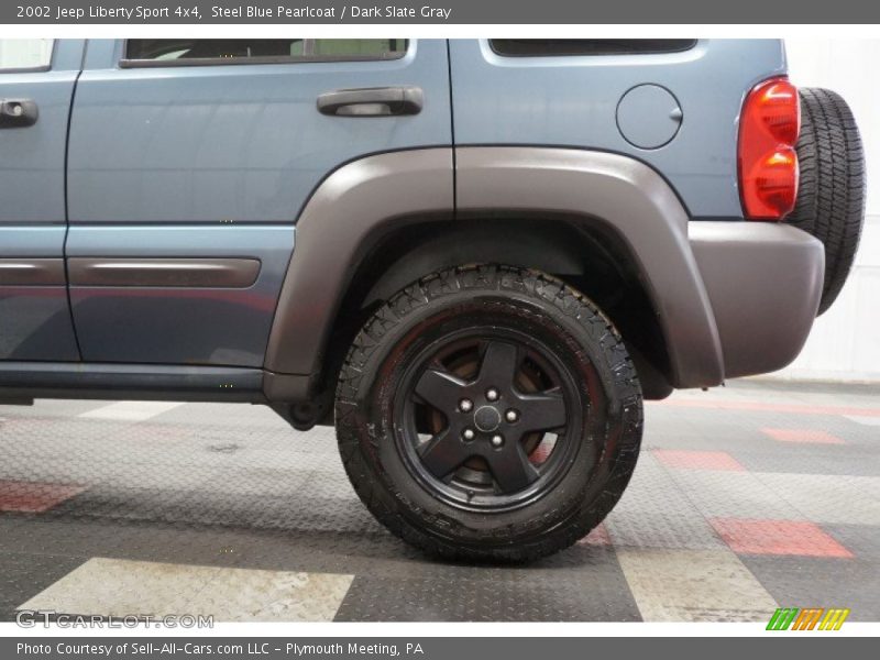 Steel Blue Pearlcoat / Dark Slate Gray 2002 Jeep Liberty Sport 4x4