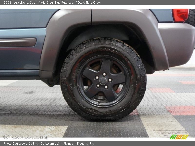 Steel Blue Pearlcoat / Dark Slate Gray 2002 Jeep Liberty Sport 4x4