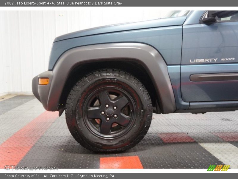 Steel Blue Pearlcoat / Dark Slate Gray 2002 Jeep Liberty Sport 4x4