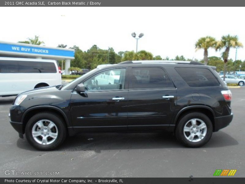 Carbon Black Metallic / Ebony 2011 GMC Acadia SLE