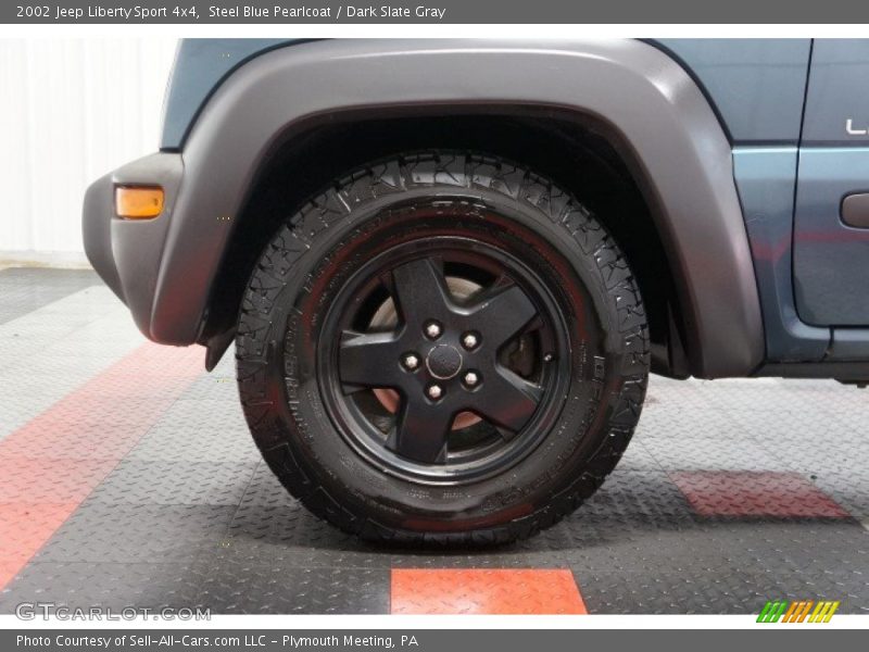 Steel Blue Pearlcoat / Dark Slate Gray 2002 Jeep Liberty Sport 4x4