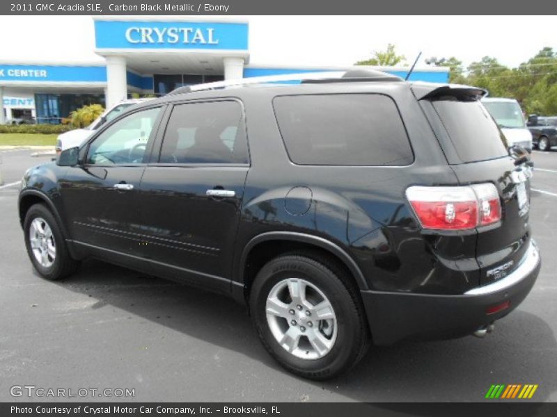 Carbon Black Metallic / Ebony 2011 GMC Acadia SLE