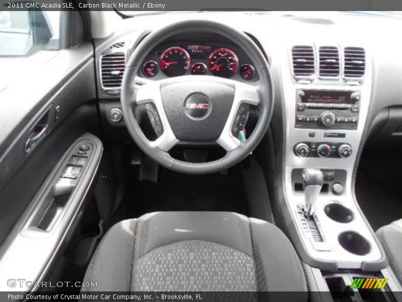Carbon Black Metallic / Ebony 2011 GMC Acadia SLE