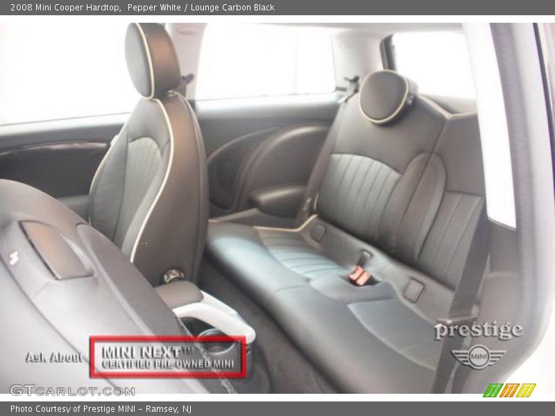 Pepper White / Lounge Carbon Black 2008 Mini Cooper Hardtop