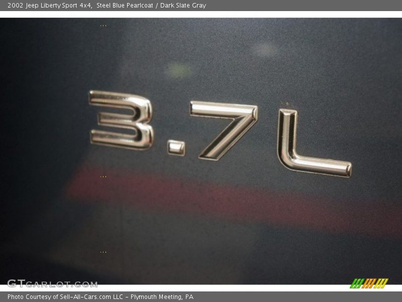 Steel Blue Pearlcoat / Dark Slate Gray 2002 Jeep Liberty Sport 4x4