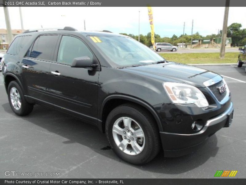 Carbon Black Metallic / Ebony 2011 GMC Acadia SLE