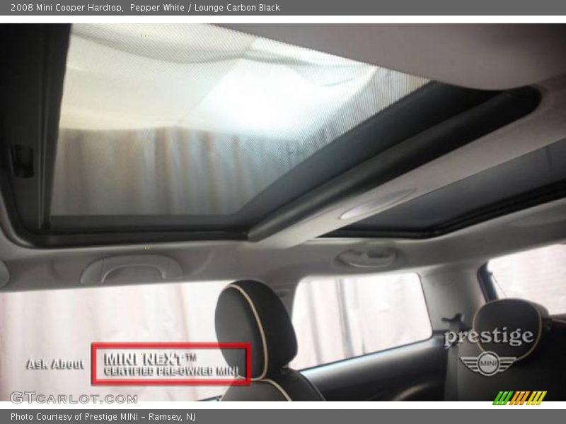 Pepper White / Lounge Carbon Black 2008 Mini Cooper Hardtop