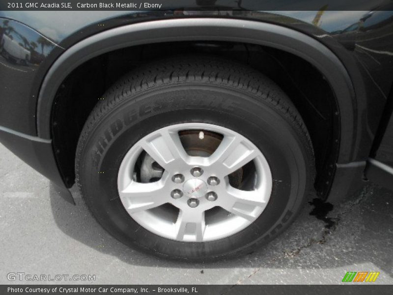 Carbon Black Metallic / Ebony 2011 GMC Acadia SLE