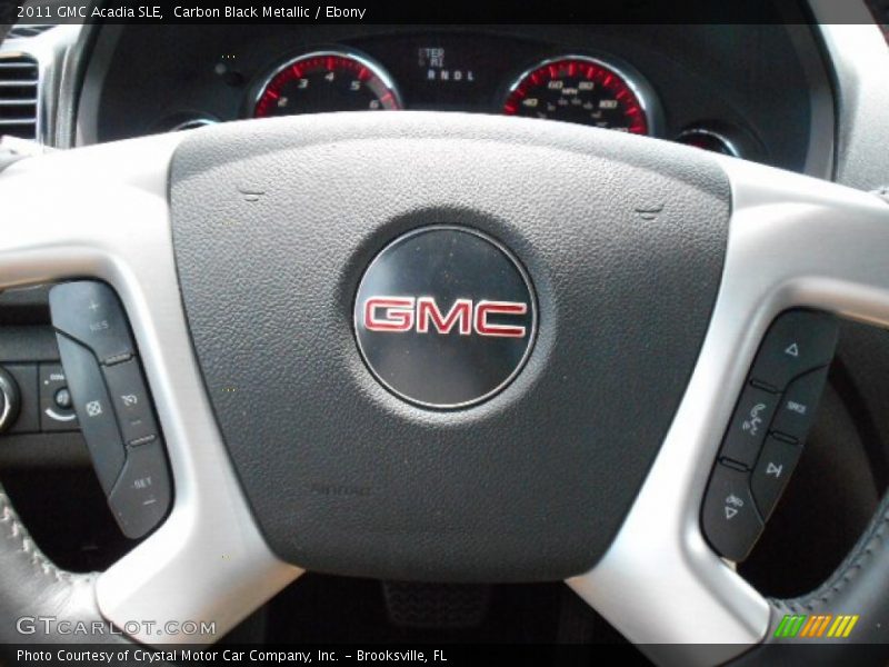 Carbon Black Metallic / Ebony 2011 GMC Acadia SLE