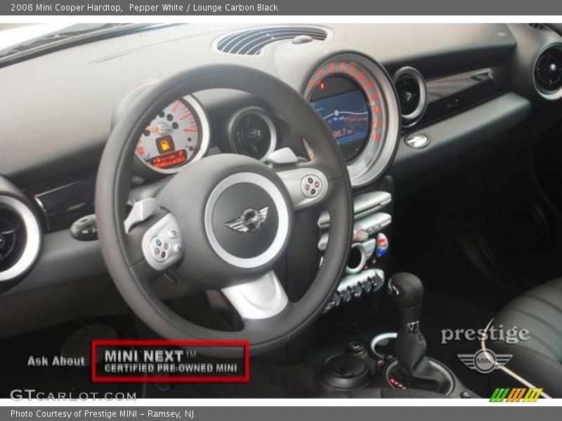 Pepper White / Lounge Carbon Black 2008 Mini Cooper Hardtop