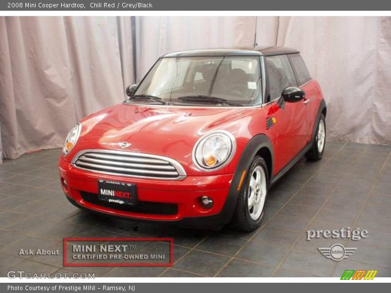 Chili Red / Grey/Black 2008 Mini Cooper Hardtop