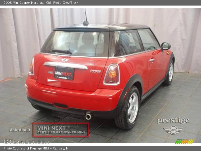 Chili Red / Grey/Black 2008 Mini Cooper Hardtop