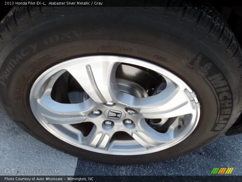 Alabaster Silver Metallic / Gray 2013 Honda Pilot EX-L