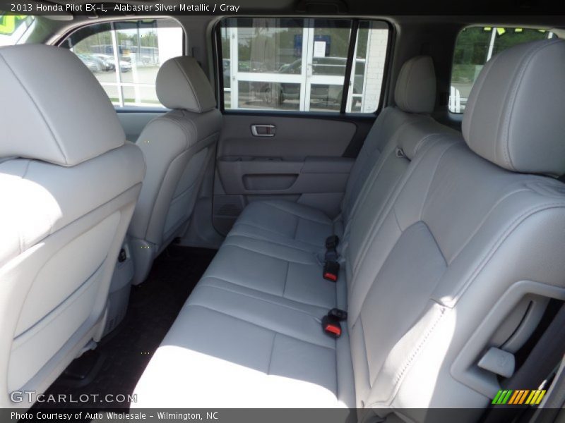 Alabaster Silver Metallic / Gray 2013 Honda Pilot EX-L