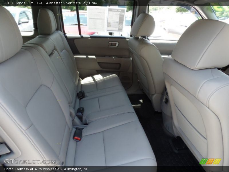 Alabaster Silver Metallic / Gray 2013 Honda Pilot EX-L