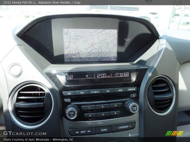 Alabaster Silver Metallic / Gray 2013 Honda Pilot EX-L