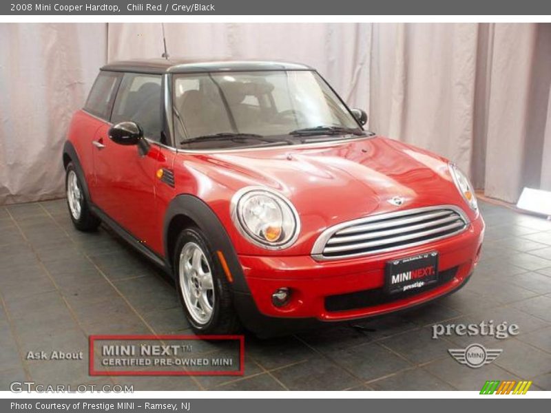 Chili Red / Grey/Black 2008 Mini Cooper Hardtop