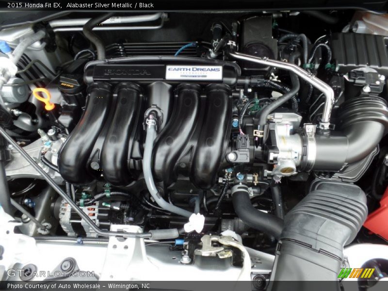 Alabaster Silver Metallic / Black 2015 Honda Fit EX