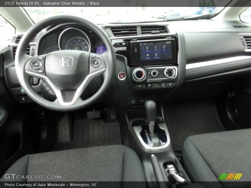 Alabaster Silver Metallic / Black 2015 Honda Fit EX