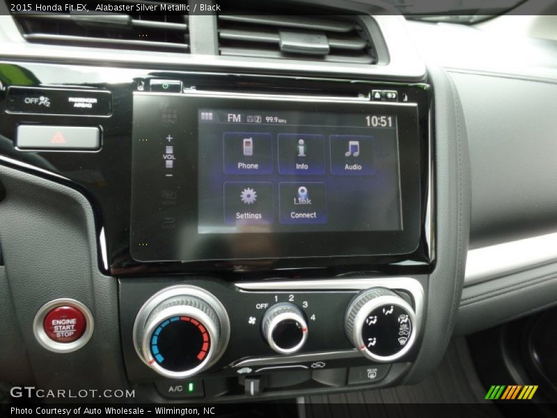 Alabaster Silver Metallic / Black 2015 Honda Fit EX