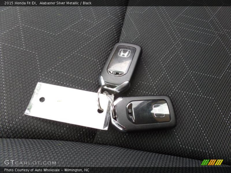 Alabaster Silver Metallic / Black 2015 Honda Fit EX