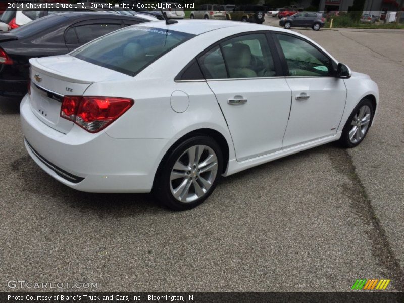 Summit White / Cocoa/Light Neutral 2014 Chevrolet Cruze LTZ