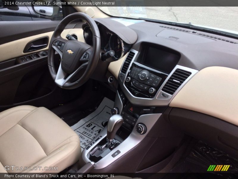 Summit White / Cocoa/Light Neutral 2014 Chevrolet Cruze LTZ