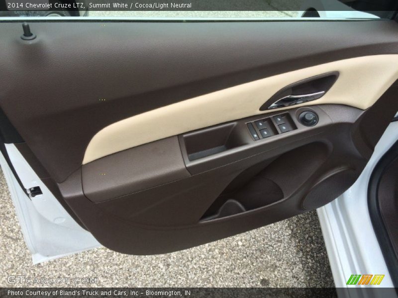 Summit White / Cocoa/Light Neutral 2014 Chevrolet Cruze LTZ