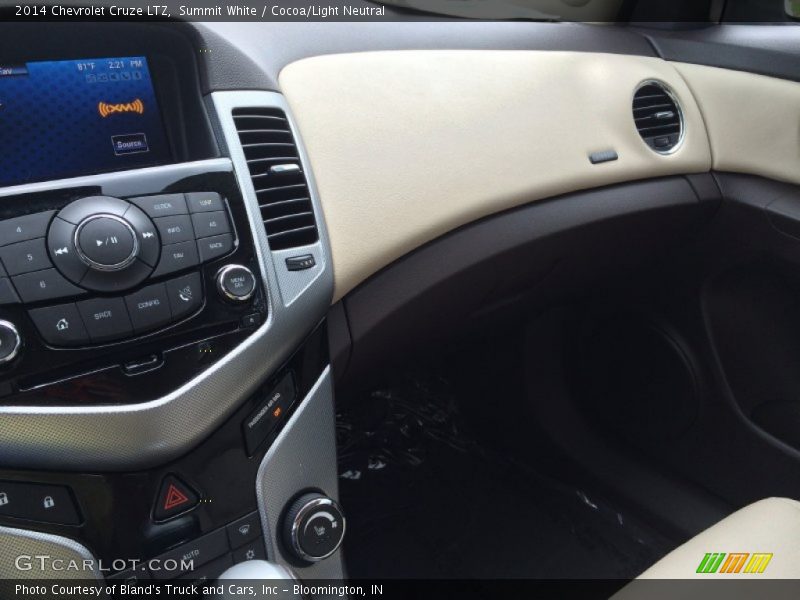 Summit White / Cocoa/Light Neutral 2014 Chevrolet Cruze LTZ