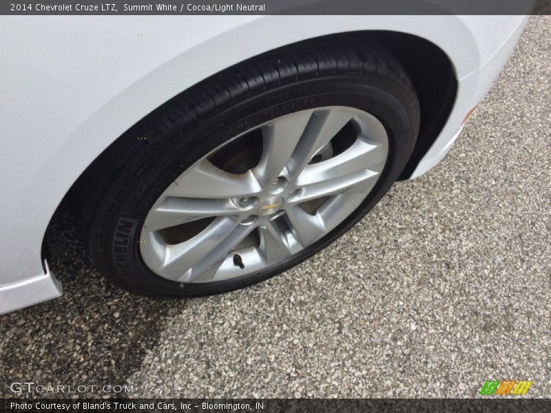 Summit White / Cocoa/Light Neutral 2014 Chevrolet Cruze LTZ