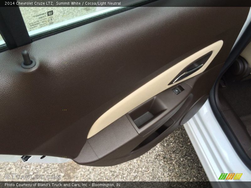Summit White / Cocoa/Light Neutral 2014 Chevrolet Cruze LTZ