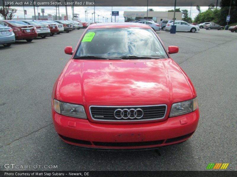 Laser Red / Black 1996 Audi A4 2.8 quattro Sedan