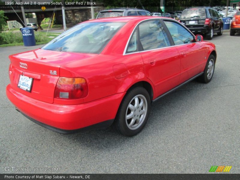 Laser Red / Black 1996 Audi A4 2.8 quattro Sedan