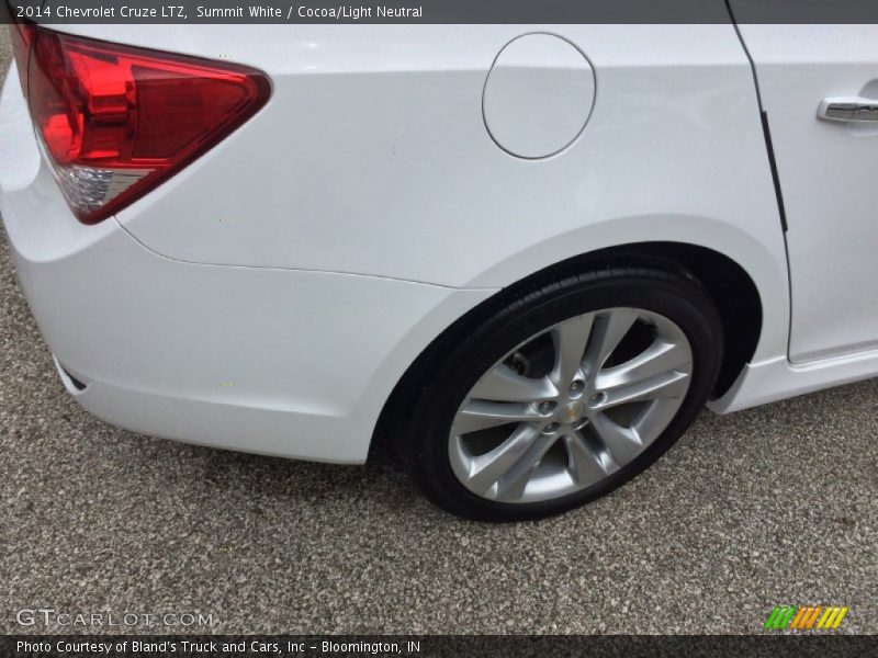 Summit White / Cocoa/Light Neutral 2014 Chevrolet Cruze LTZ